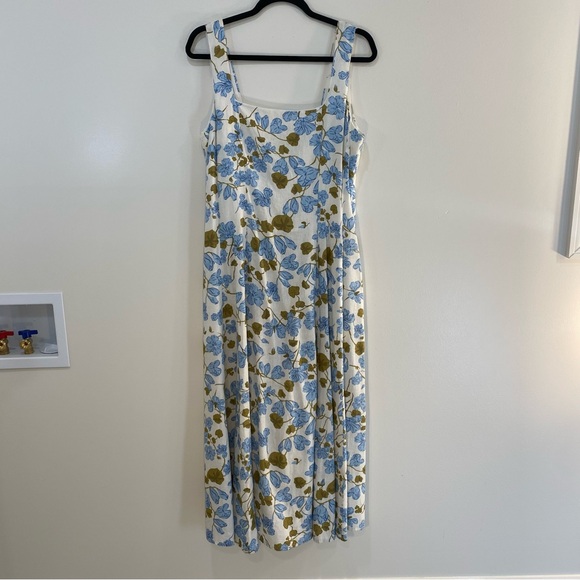 Joie Blue and Green Floral Dress - Picture 12 of 13